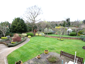 rear garden of St ives Lodge